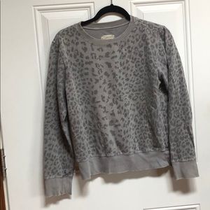 Current Elliot grey cheetah print sweatshirt